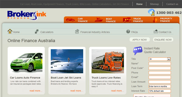 Brokersinkfinance - Wordpress Website - Rockingham