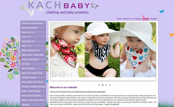 Kach Baby Clothing ecommerce - online shop