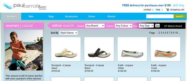 Paul Carroll & Son - bespoke online shop