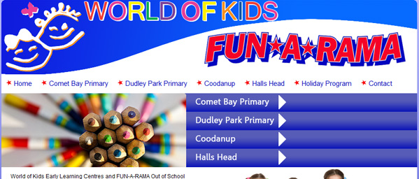World of Kids - Small Business Website - Mandurah